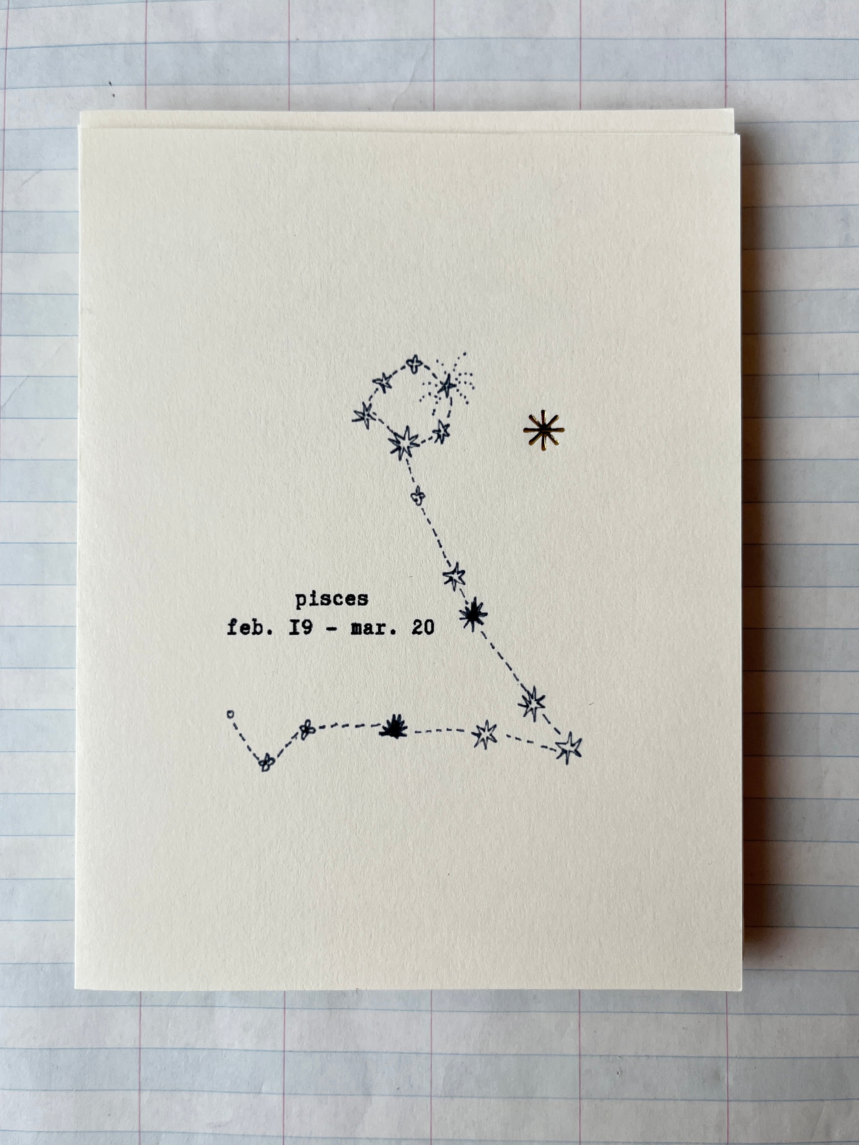 Zodiac Constellations Folded Cards