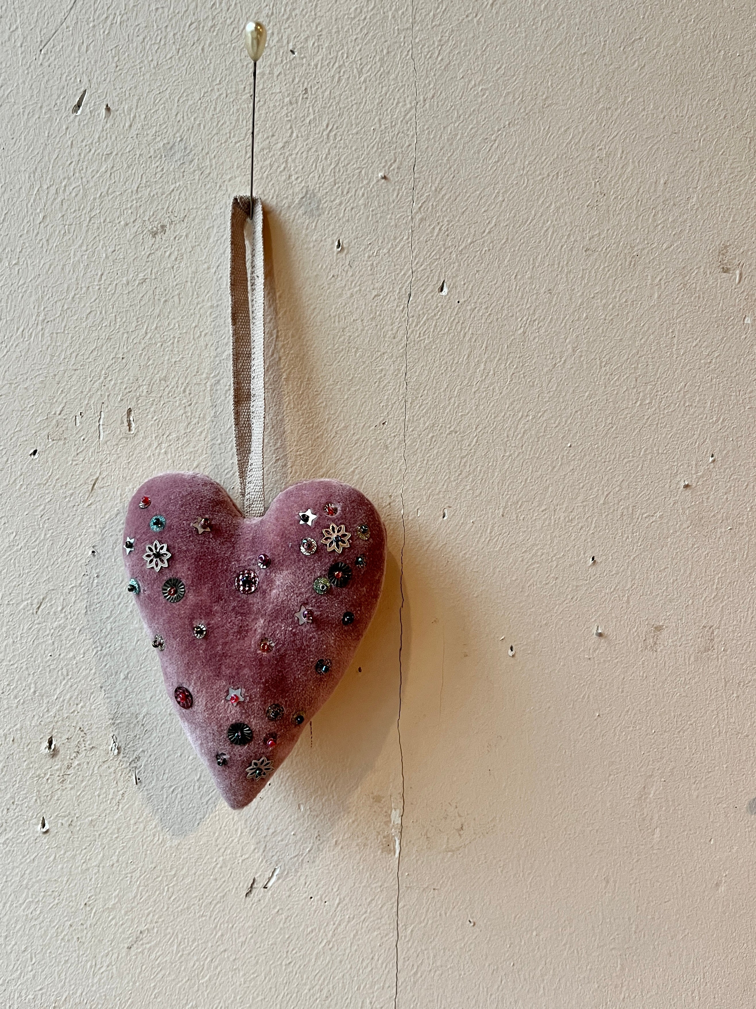 Embellished Heart Ornament by Skippy Cotton