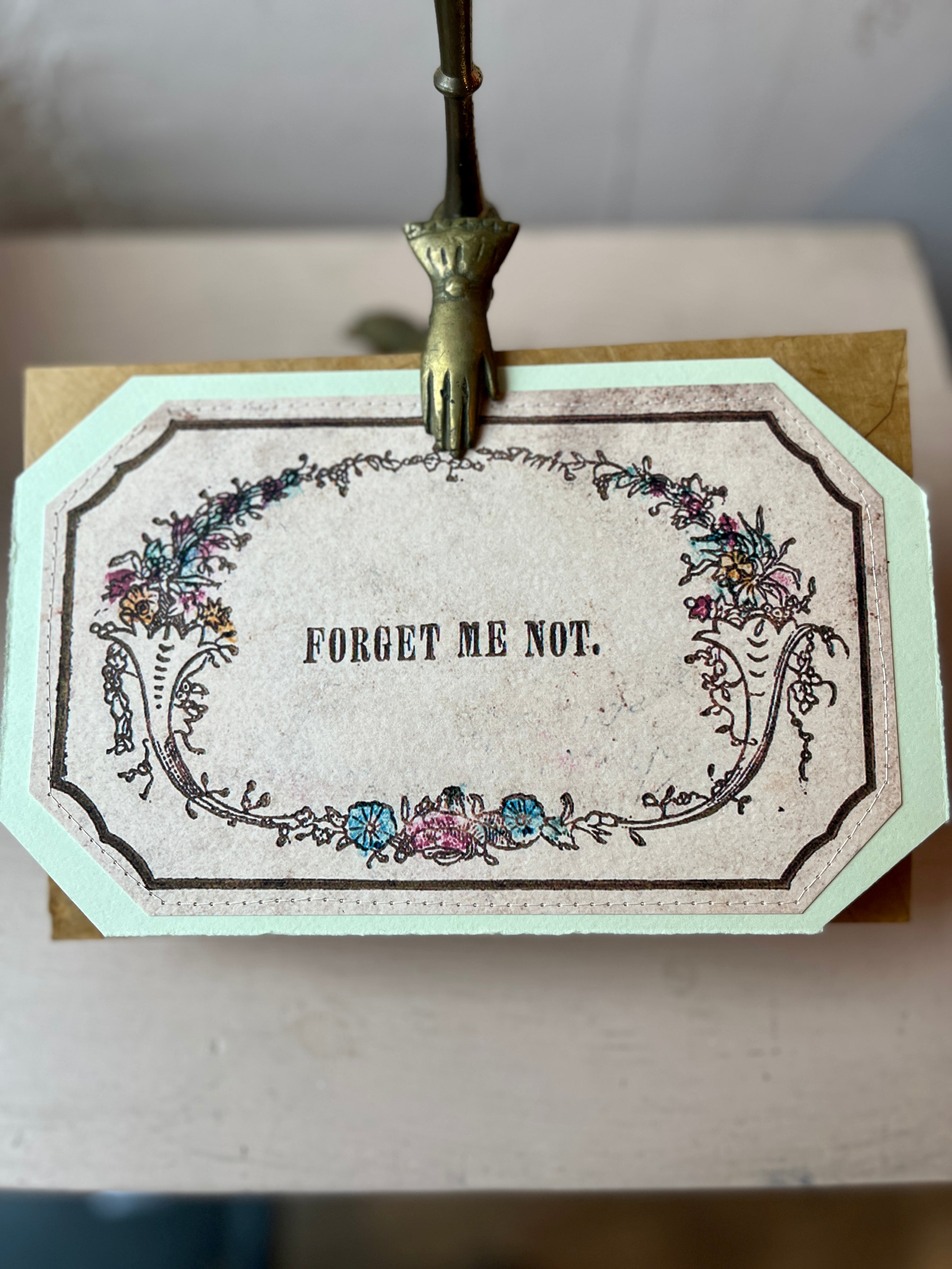 Forget me not, Frameable Art Card