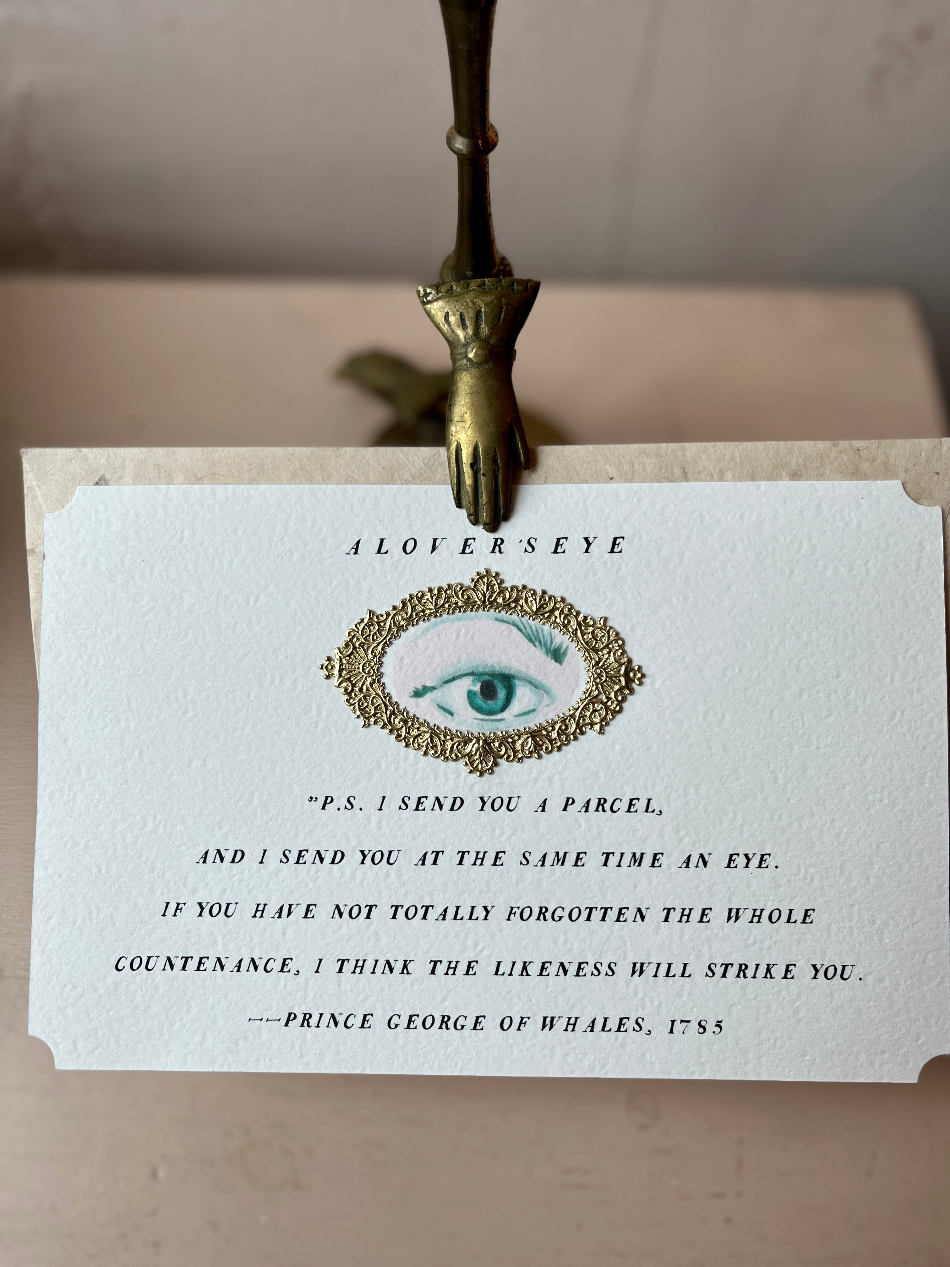 'A Lover's Eye' Frameable Art Card - PARCEL