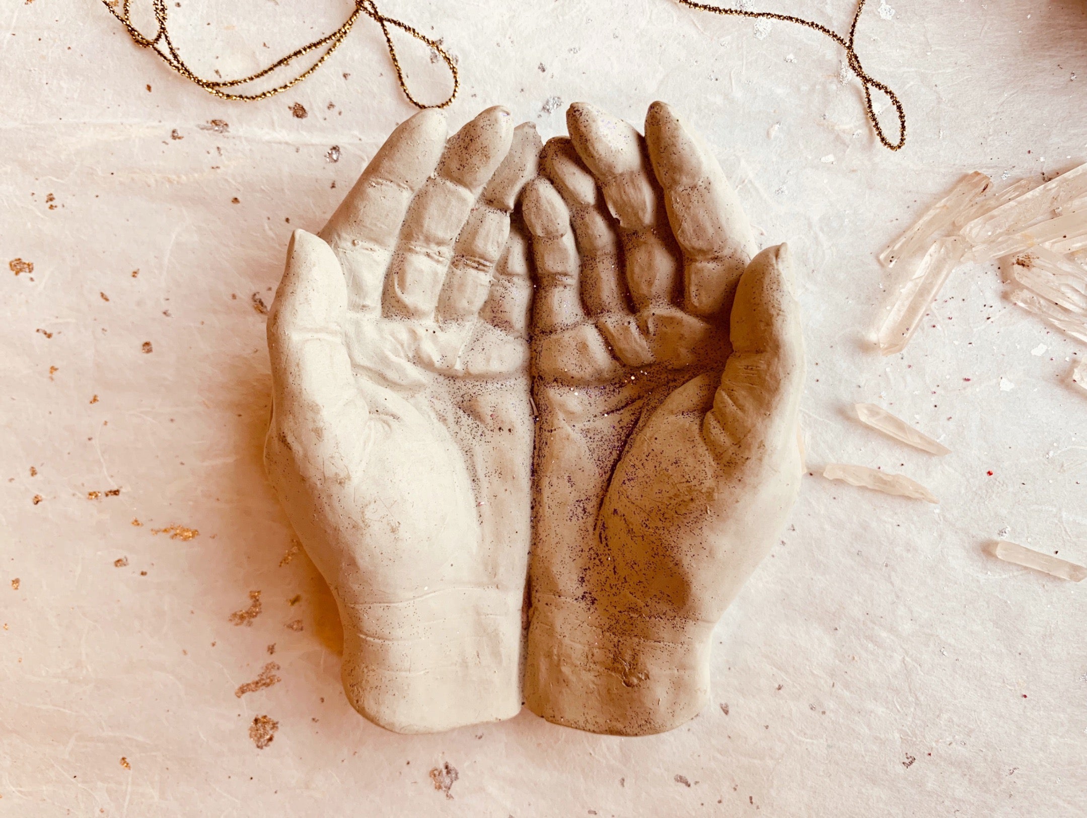 Cupped Concrete Hands - PARCEL