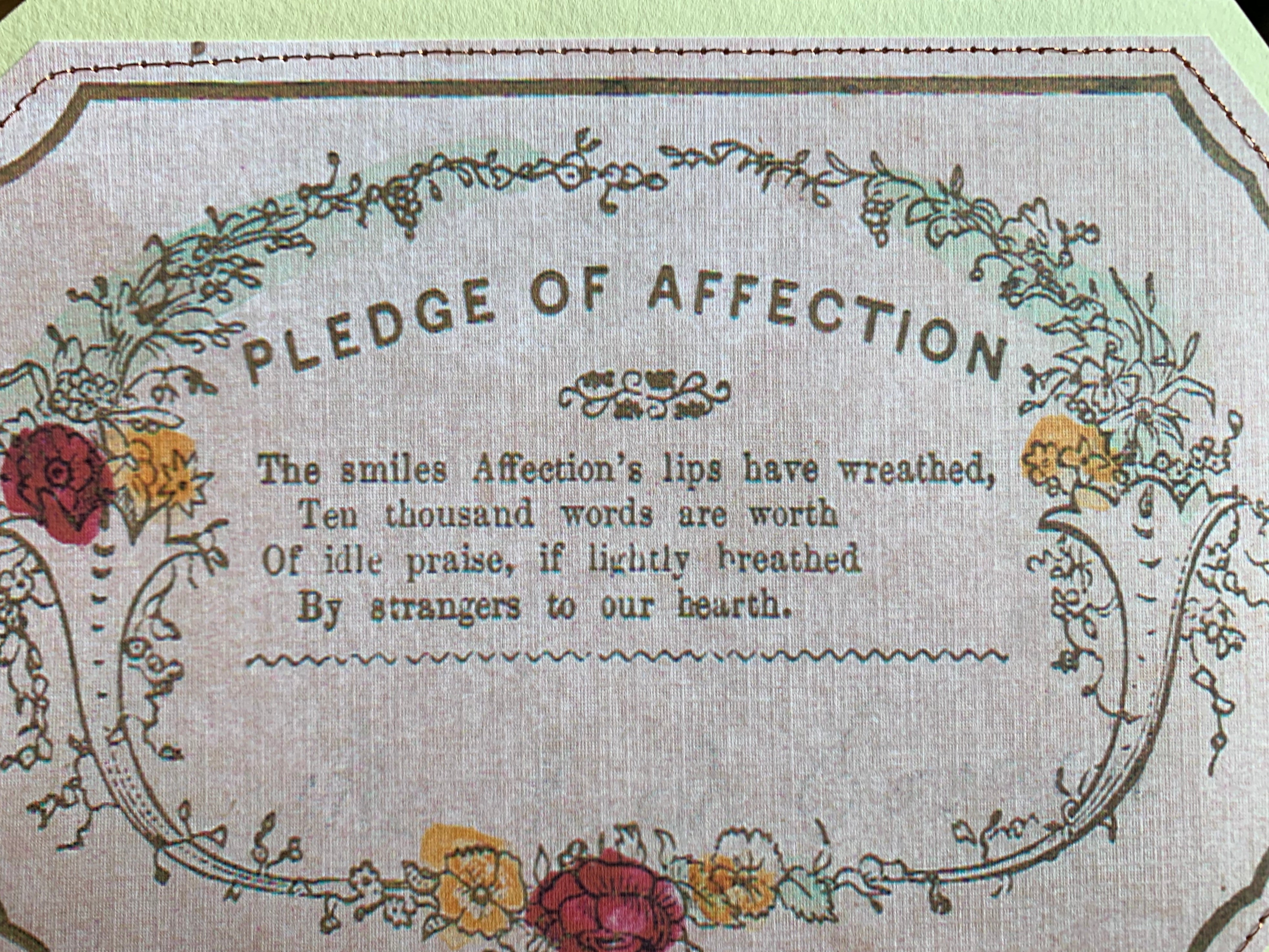 Pledge of Affection, Frameable Art Card - PARCEL