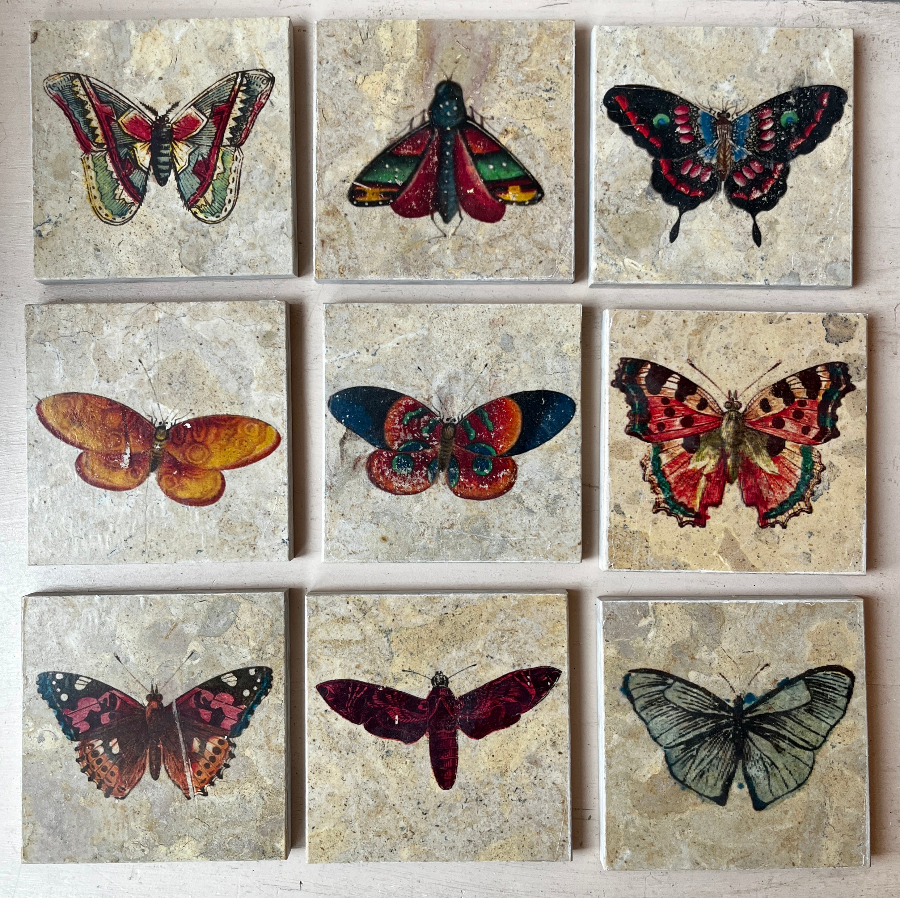 Butterfly Moth Tiles