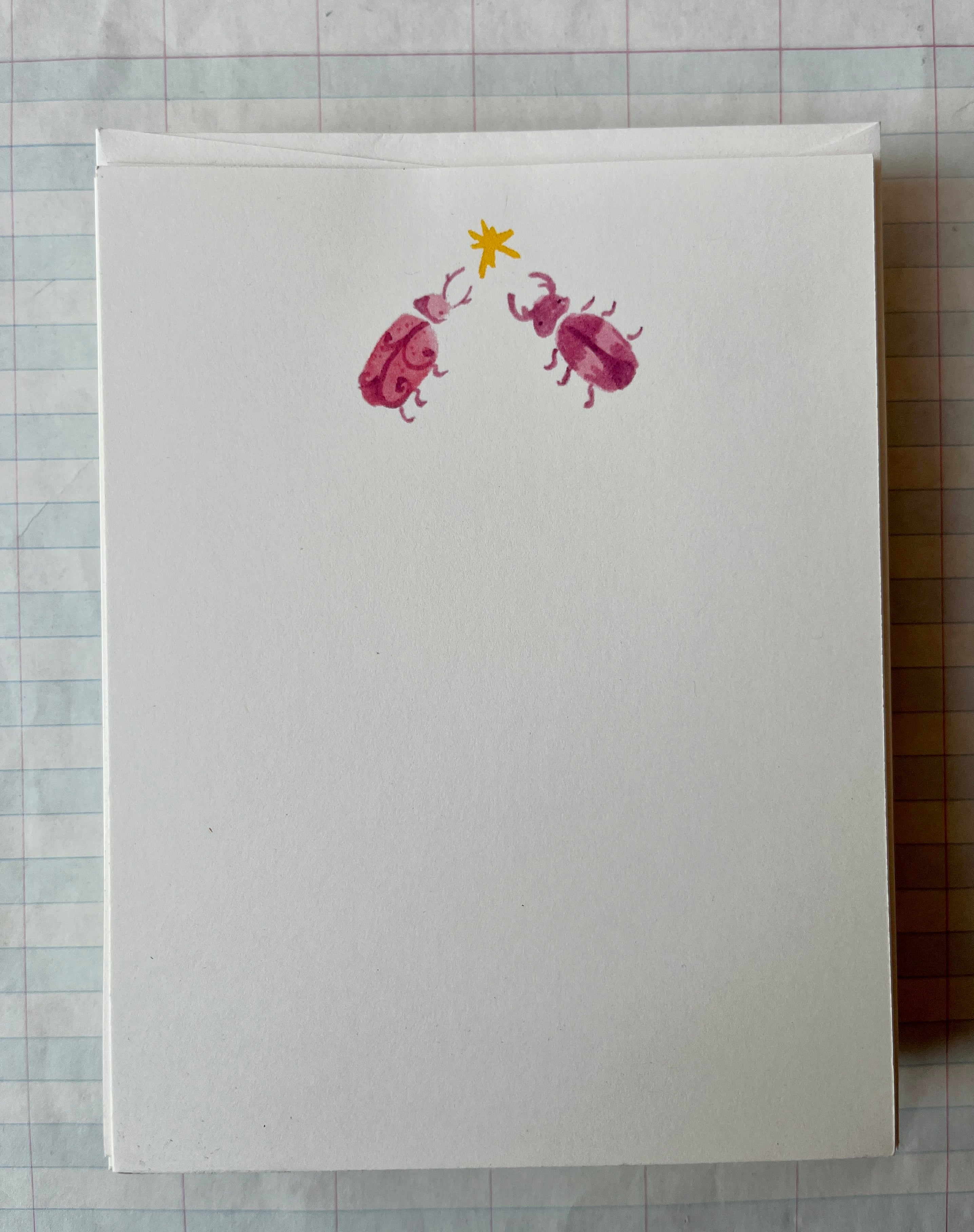 Sweet Star Bugs Stationery