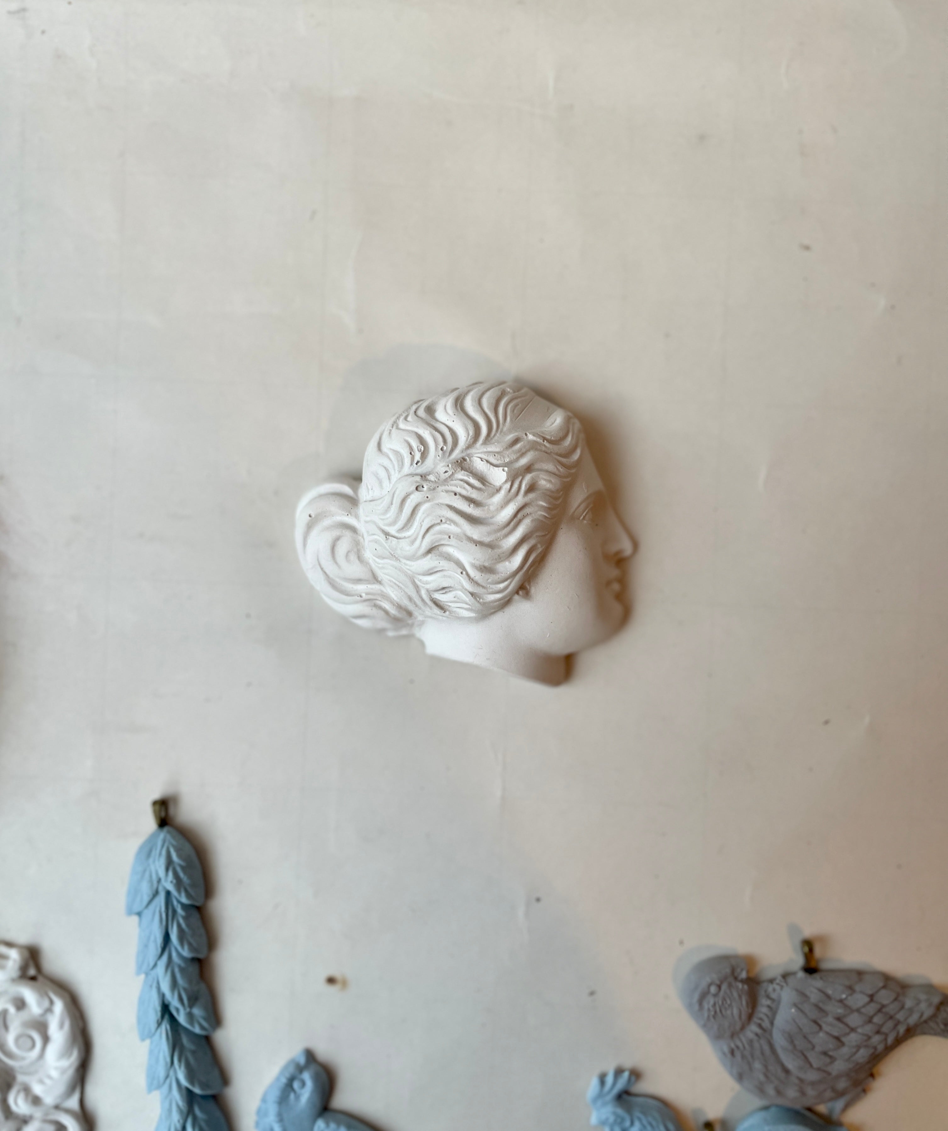 Plaster Profile Cameo Wall Hanging