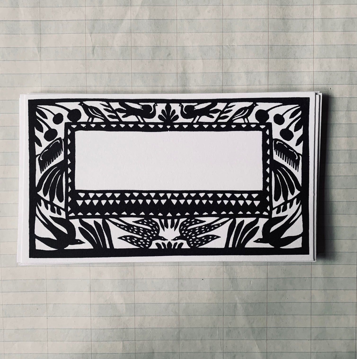Papercut Scene Little Flat Notecards