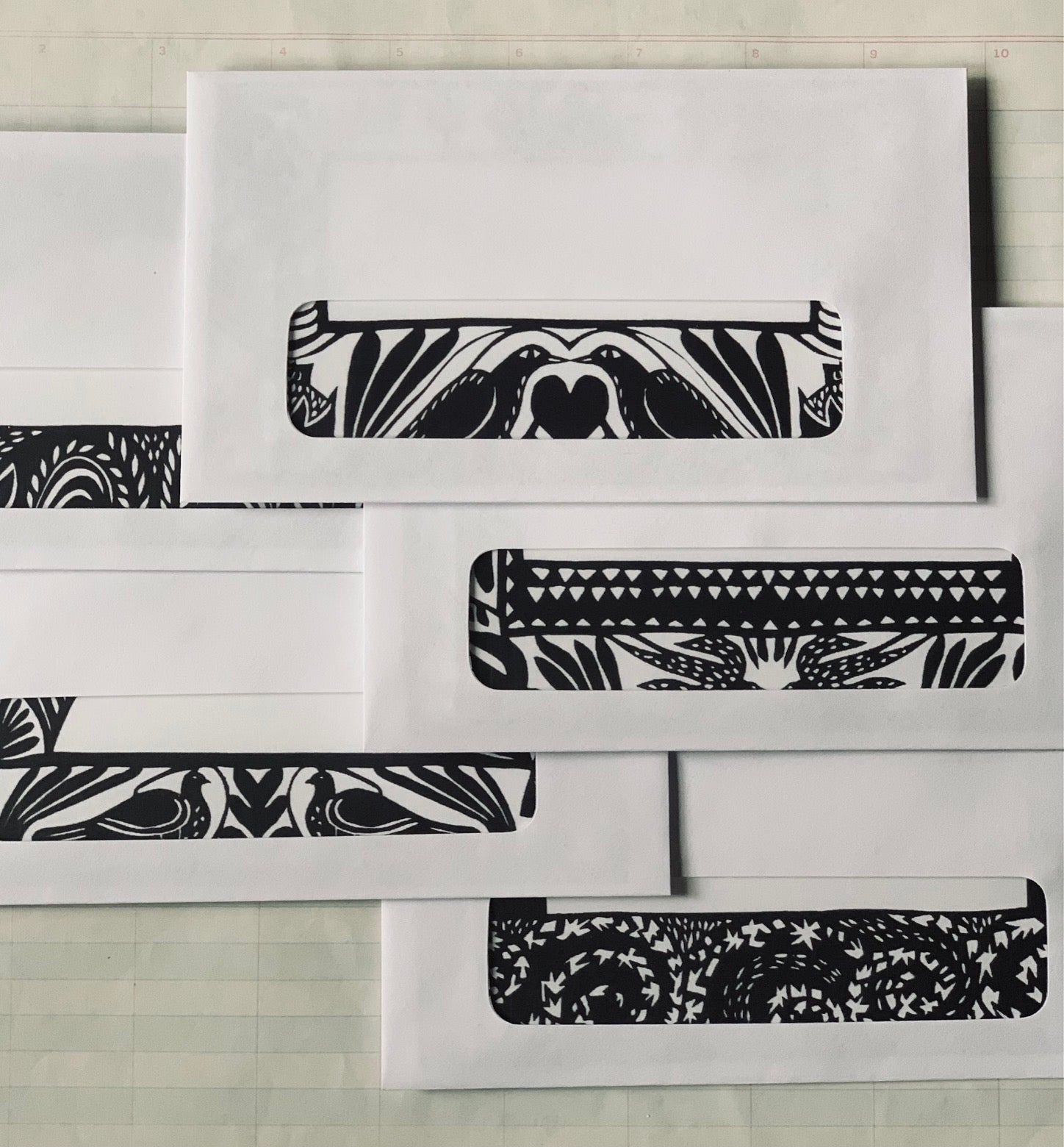 Assorted Woodcut Scene Notecards