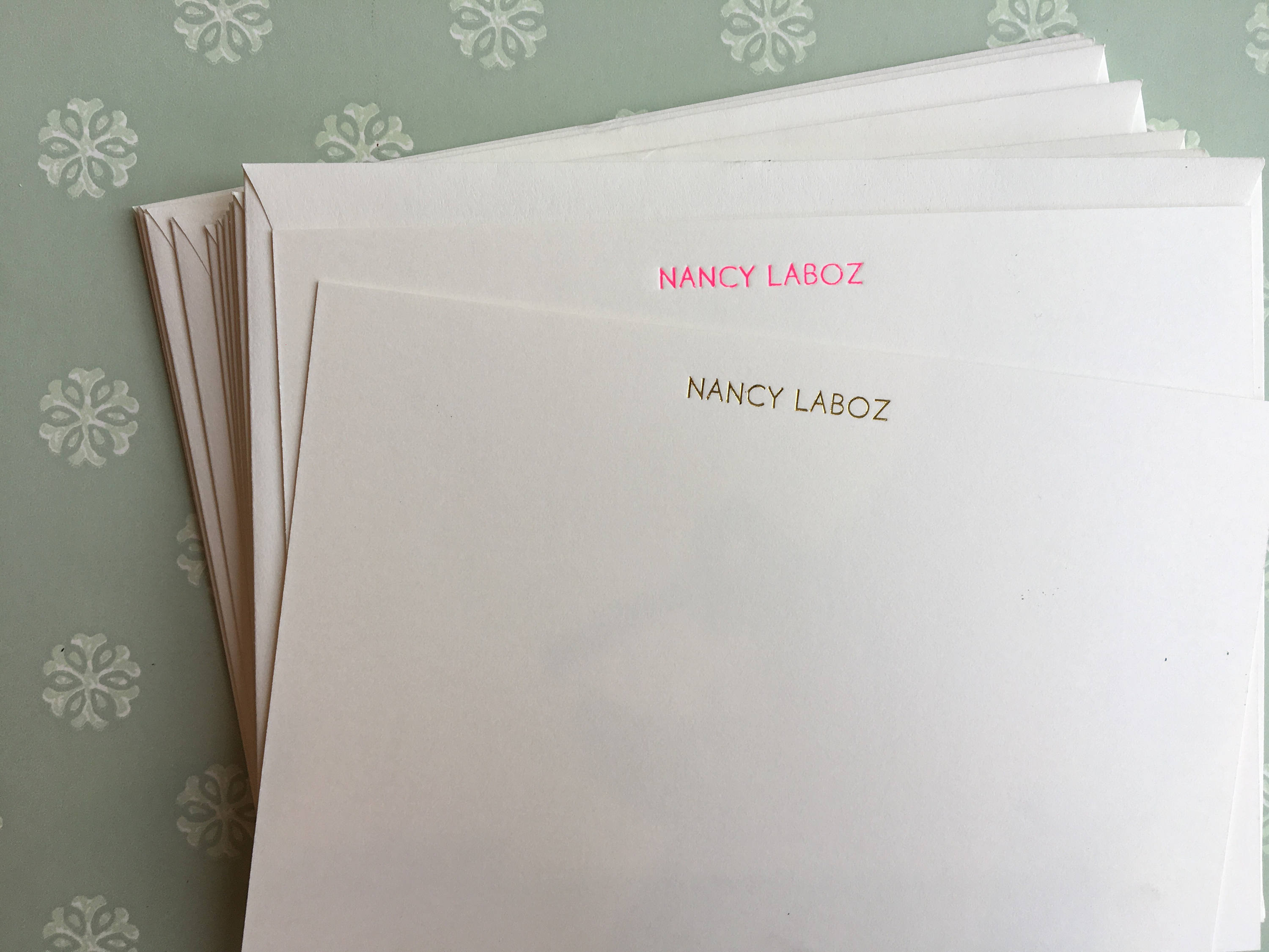 MADE TO ORDER: Parcel Custom Foil-press Stationery, Print Font Options, Bespoke Stationery - PARCEL