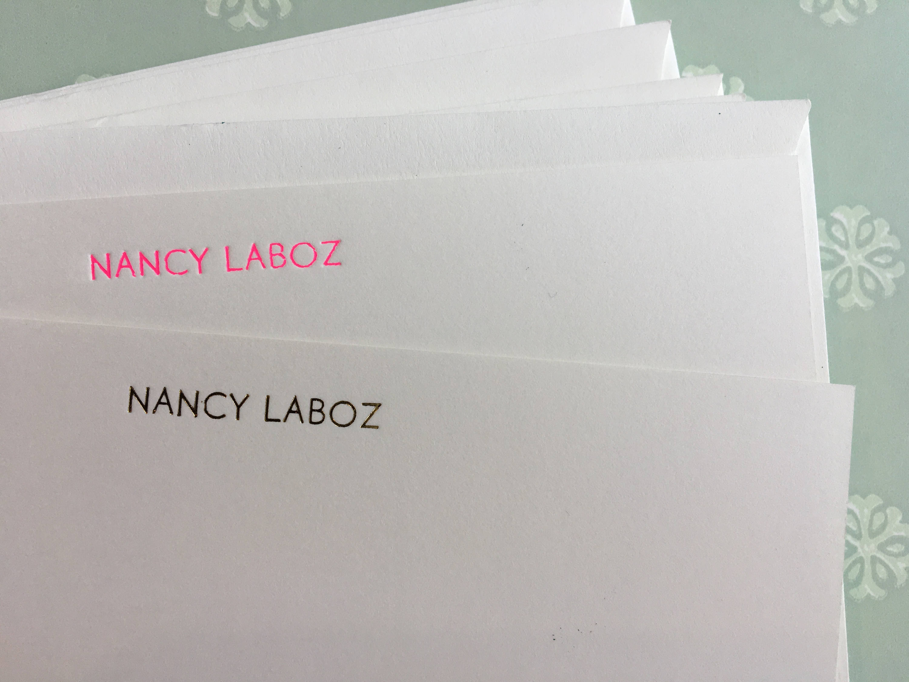 MADE TO ORDER: Parcel Custom Foil-press Stationery, Print Font Options, Bespoke Stationery - PARCEL