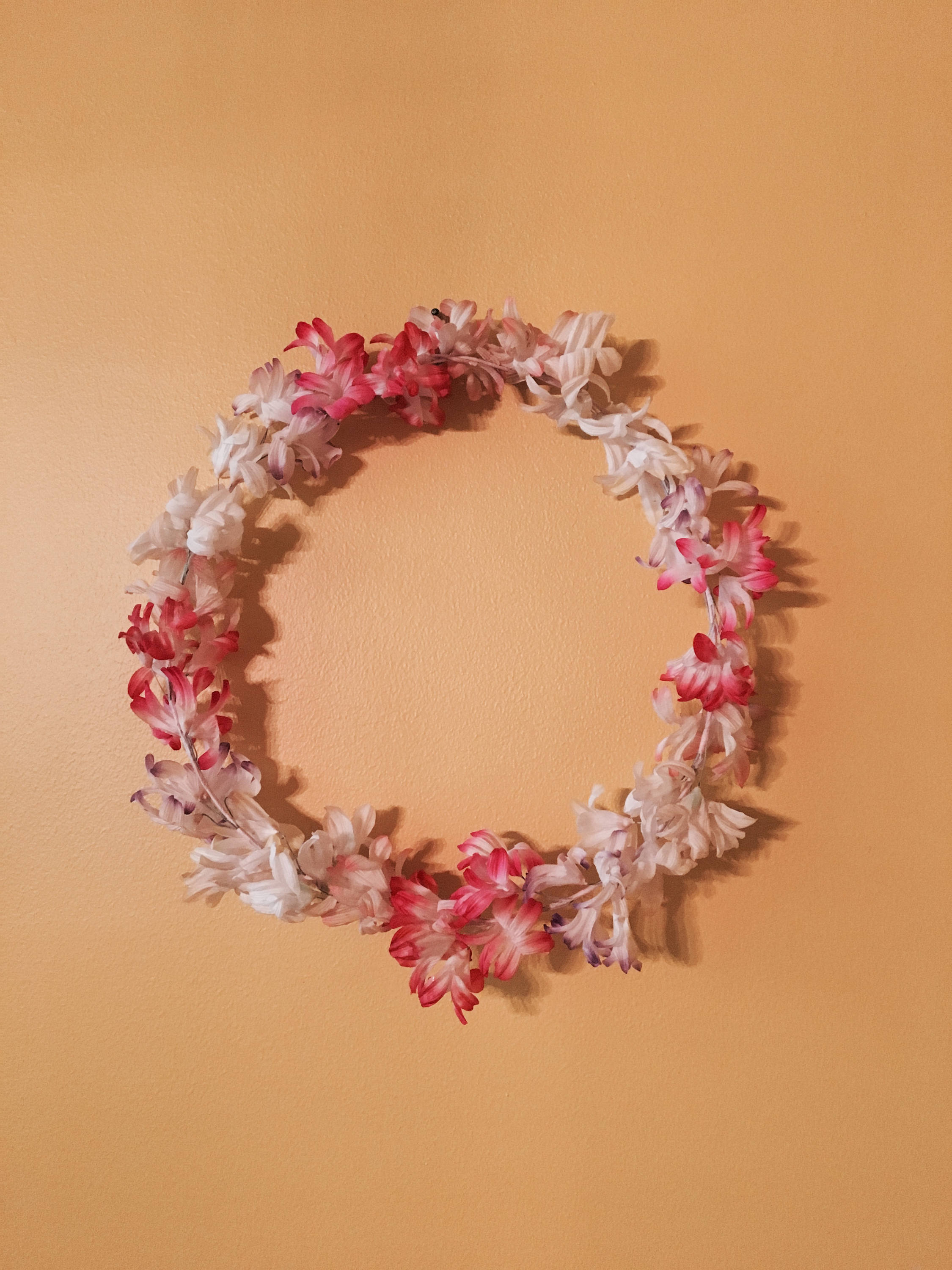 Vintage Japanese Paper Flower Wreath - PARCEL