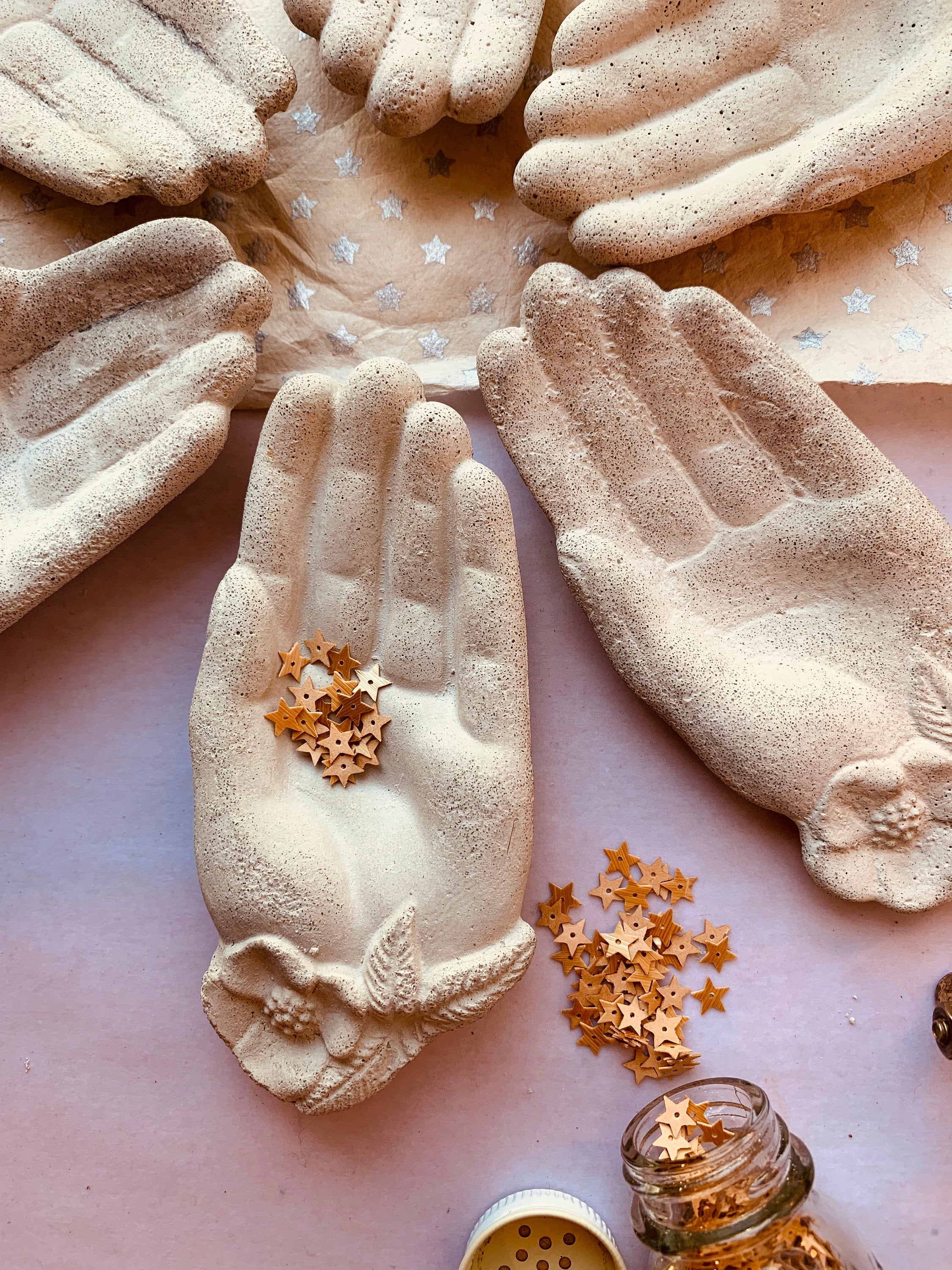 Concrete Hand Trinket Dish