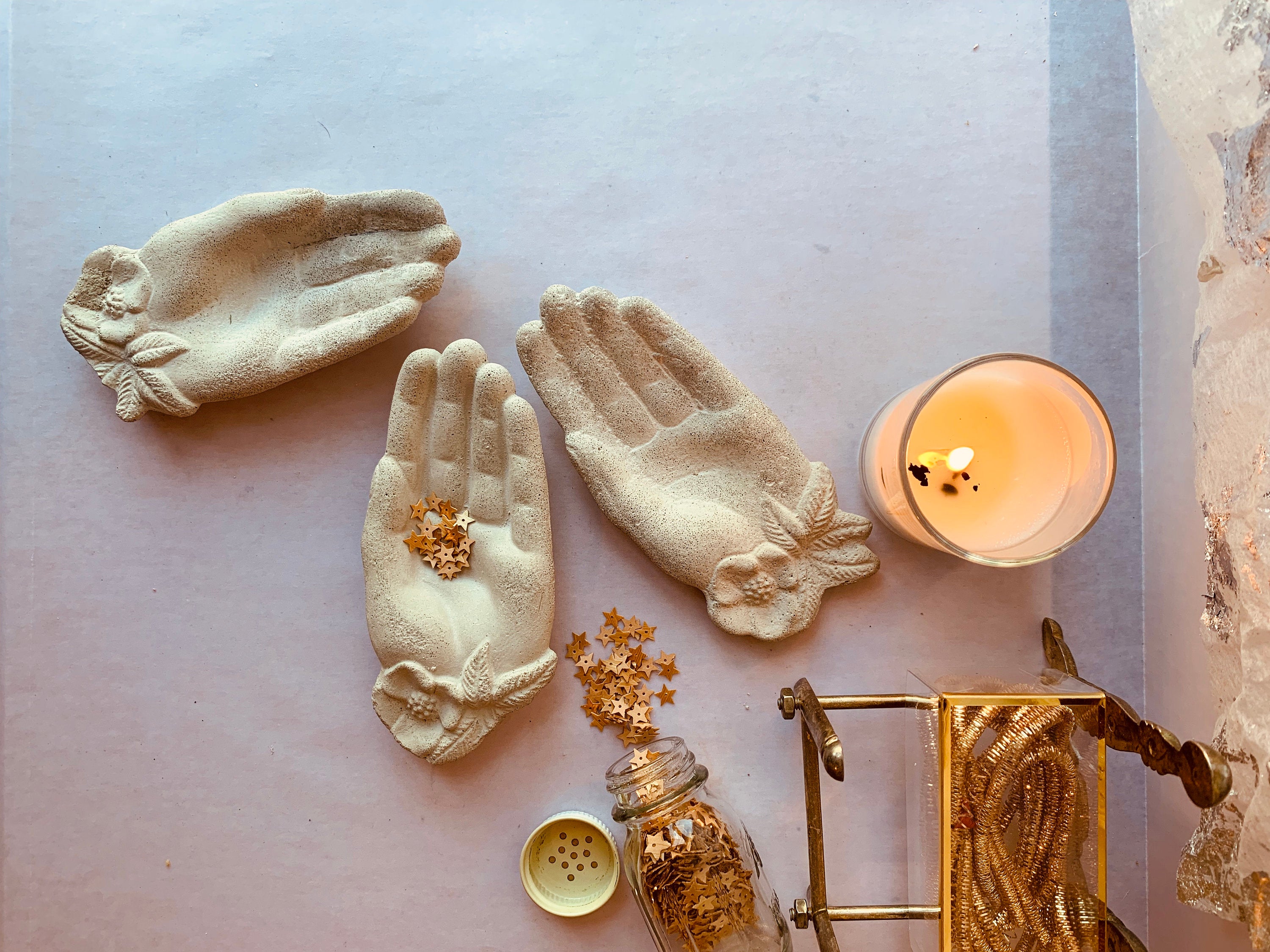 Concrete Hand Trinket Dish, Made to Order - PARCEL