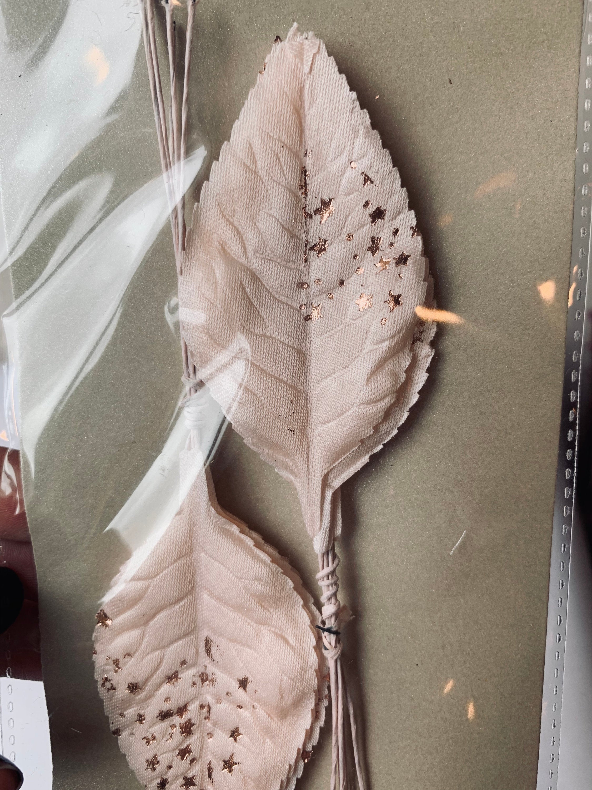 Foil Pressed Artificial Leaves - PARCEL