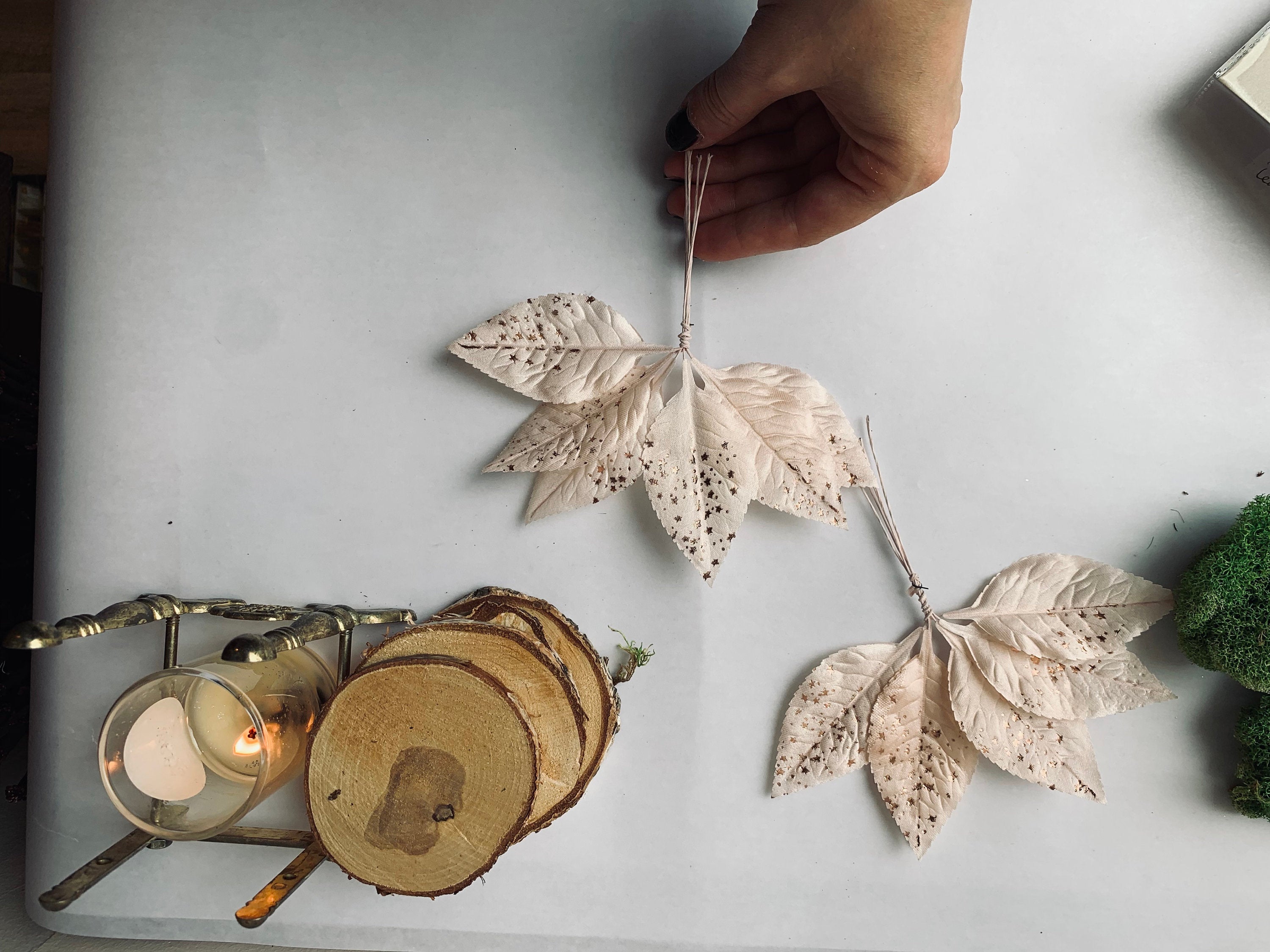 Foil Pressed Artificial Leaves - PARCEL